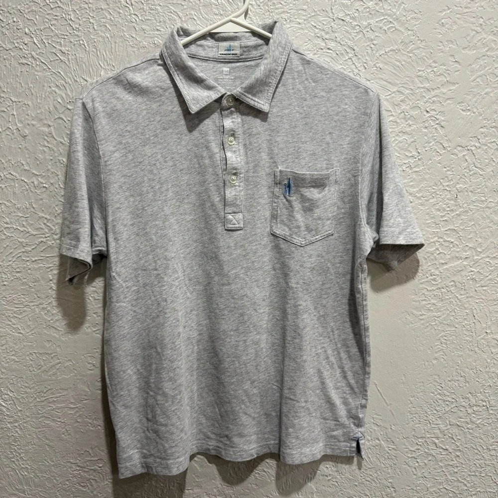 Johnnie O size 14 polo collar gray like new